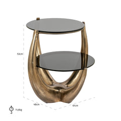 End table Aida (Gold) - Richmond Interiors