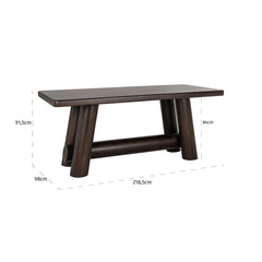 Counter table Menara 220 (Brown) - Richmond Interiors