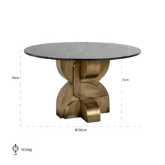 Dining table Maddox130Ø - Richmond Interiors