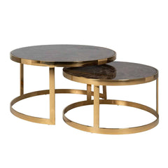 Salontafel Conrad set van 2 (Gold) - Richmond Interiors