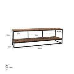 TV-dressoir Raffles 1-plank - Richmond Interiors