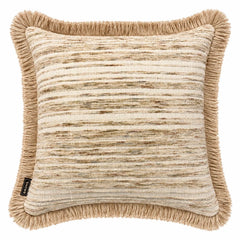 Evora fringe sierkussen 50x50- Brons Sierkussens