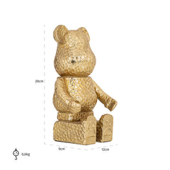 Decorative object Bear sitting (Gold) - Richmond Interiors