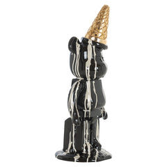 Deco object icebear zwart (Black) - Richmond Interiors