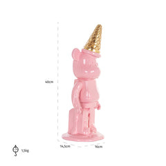 Deco object icebear rosa (Pink) - Richmond Interiors