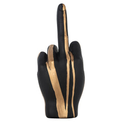 Deco object hand digitus (Black/gold) - Richmond Interiors