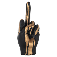 Deco object hand digitus (Black/gold) - Richmond Interiors