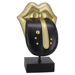 Decorative object Tongue (Black/gold) - Richmond Interiors