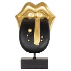 Dekoratives Objekt Tongue black/gold - Richmond Interiors