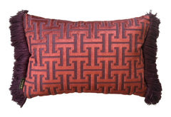 Maribu fringe sierkussen 45x30 - Brons Sierkussens