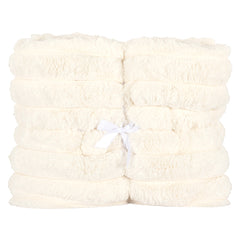 Furry blanket Amin (White) - Richmond Interiors