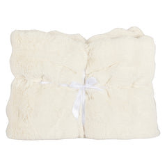 Furry blanket Nassim (White) - Richmond Interiors