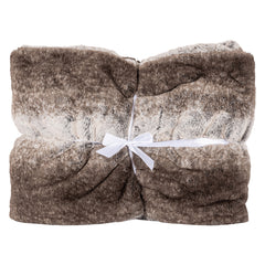 Furry blanket Nanoek (Brown) - Richmond Interiors