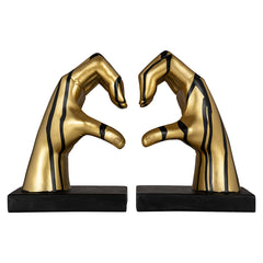 Bookstands Love (Black/gold) - Richmond Interiors