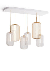 Ripple Tube Garza hanglamp set van 6 - BY EVE