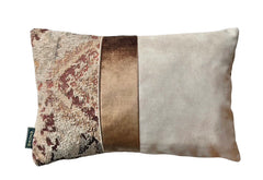 Size strook sierkussen 45x30 - Brons Sierkussens