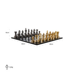 Chessboard Saray (Black/gold) - Richmond Interiors