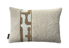 Estoi oker stripe sierkussen 45x30 - Brons Sierkussens
