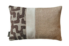 Rosa strook sierkussen 45x30 - Brons Sierkussens