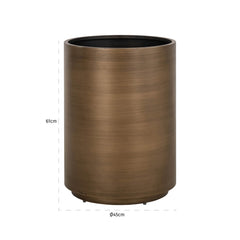Planter Dira brushed gold 45Ø - Richmond Interiors