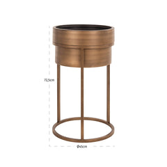 Planter Chadd brushed gold - Richmond Interiors