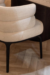 Lyon eetkamerstoel white beige - The Grand Collection
