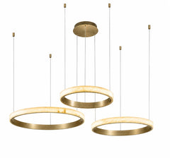 Guiseppe Alabaster kroonluchter Brass - The Grand Collection