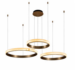 Guiseppe Alabaster kroonluchter Brons - The Grand Collection