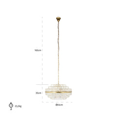 Hanglamp Desire medium (Brushed Gold) - Richmond Interiors