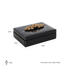 Storage box Nina big (Black) - Richmond Interiors