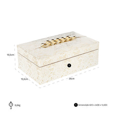 Storage box Noell white (White) - Richmond Interiors