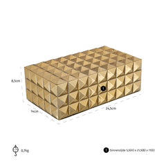 Storage box Rylee (Gold) - Richmond Interiors