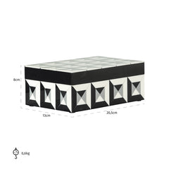 Storage Box Licia (Black/white) - Richmond Interiors