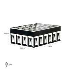 Storage Box Licia Big (Black/white) - Richmond Interiors