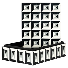 Storage Box Licia Big (Black/white) - Richmond Interiors