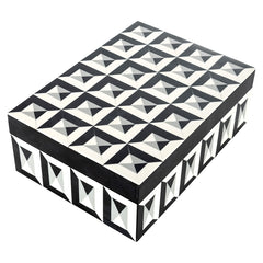 Storage Box Licia Big (Black/white) - Richmond Interiors