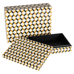 Storage box Frences set of 2 (Black/gold) - Richmond Interiors