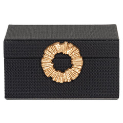 Opbergdoos Amal black/gold small - Richmond Interiors