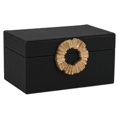 Storage box Amal black/gold small - Richmond Interiors