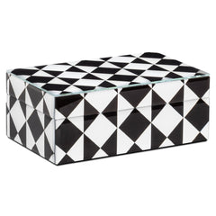 Opbergdoos Silas black/white small - Richmond Interiors
