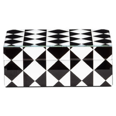 Opbergdoos Silas black/white small - Richmond Interiors
