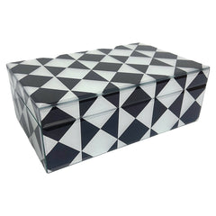 Storage box Silas black/white small - Richmond Interiors