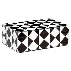 Opbergdoos Silas black/white large - Richmond Interiors