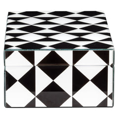 Opbergdoos Silas black/white large - Richmond Interiors