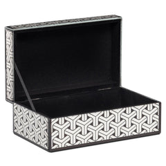 Opbergdoos Feliz black/white small - Richmond Interiors