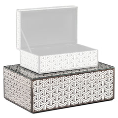 Storage box Feliz black/white large - Richmond Interiors