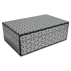 Storage box Feliz black/white large - Richmond Interiors