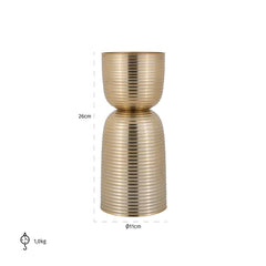 Candle holder Jeral small (Gold) - Richmond Interiors