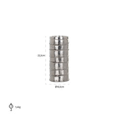 Candle holder Linde small (Silver) - Richmond Interiors