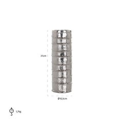 Candle holder Linde big (Silver) - Richmond Interiors